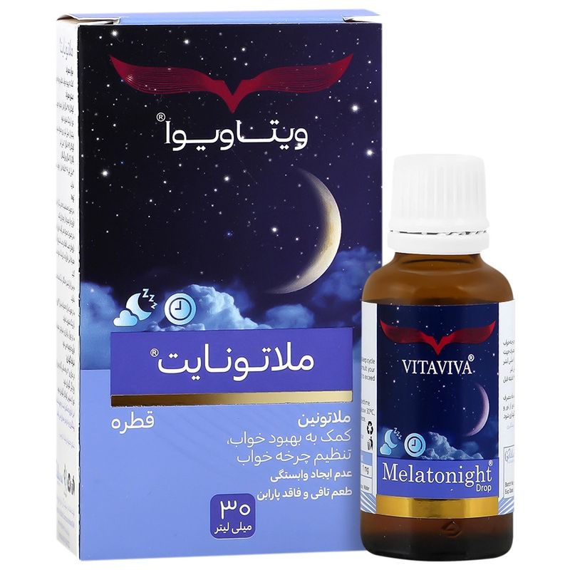 قطره ملاتونایت با طعم تافی ویتاویوا    1 میلی گرم حجم 30 میلی لیتر